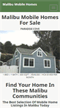 Mobile Screenshot of malibumobilehomes.com